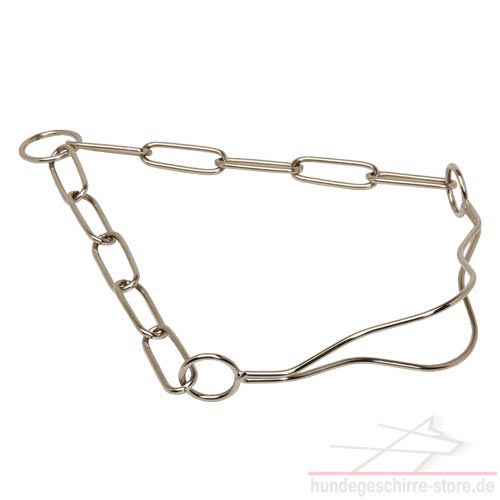 Verchromtes Hundehalsband für Ausstellung